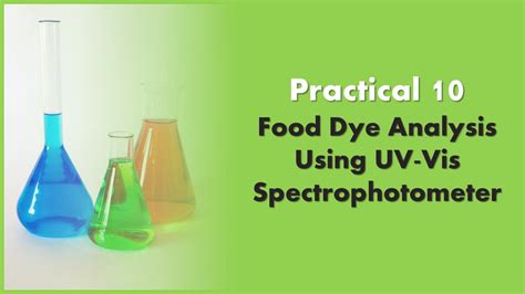 Analysis of Food Dye Using UV